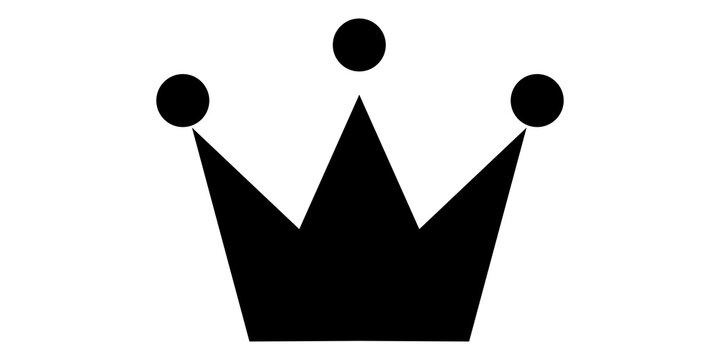Crown icon isolated on transparent background