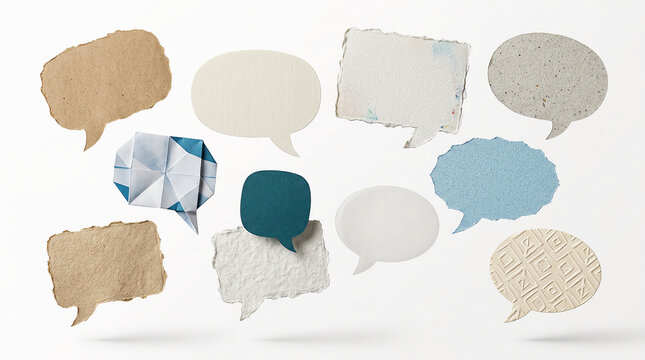 Speech Bubbles Collection for Communication and Dialogue Illustration