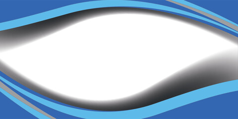 Obraz premium Modern Abstract Corporate Blue Wave Frame on White Background. New EPS background
