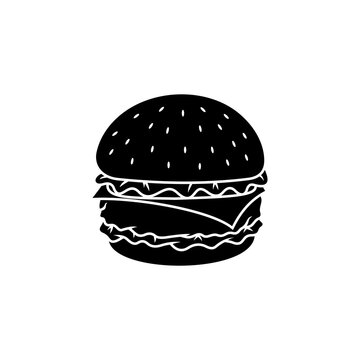 burger logo illustration