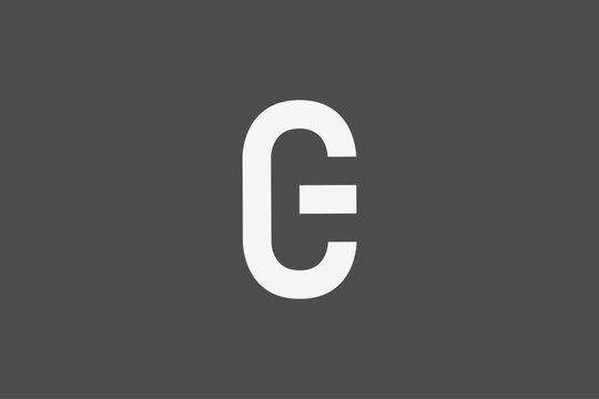 letter ce minimalist modern logo