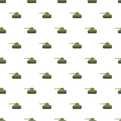 Naklejka premium Green military tanks forming a repeating seamless pattern on a white background