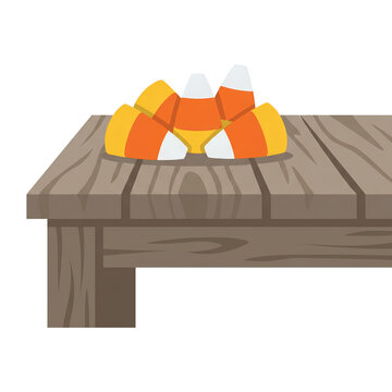 Colorful Candy Dispenser on Wooden Table Surface.