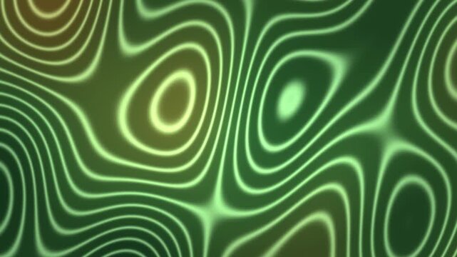 Animated Topographic Map with Glowing Contour Lines and Terrain