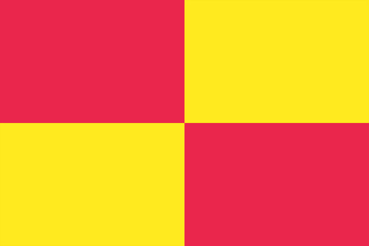 Bright Pink and Yellow Color Block Checkered Background