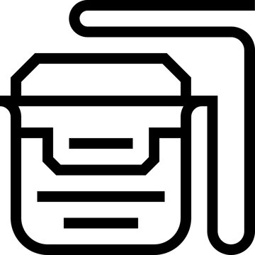 Tooth Floss Outline Icon
