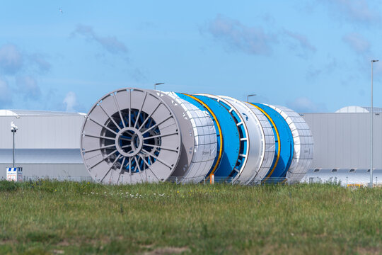 large drums for pipes used in the offshore industry