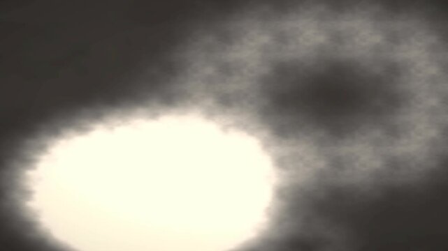 Rising Smoke Ring Vortices In Dark Atmosphere 