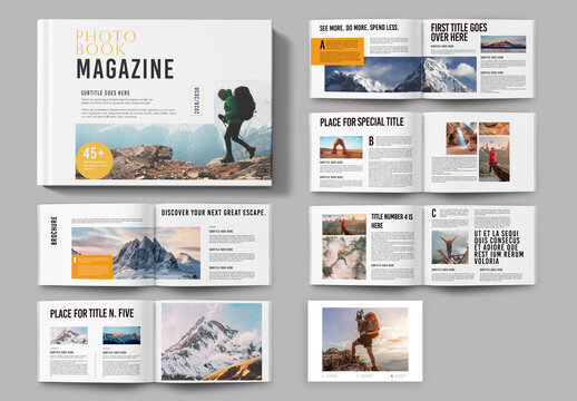 Photo Book Magazine Layout
