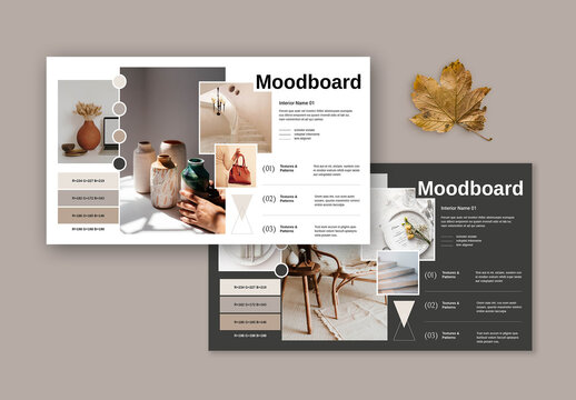 Mood Board Template Layout