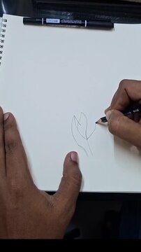 Hawaiian Ginger Flower Pencil Drawing Process