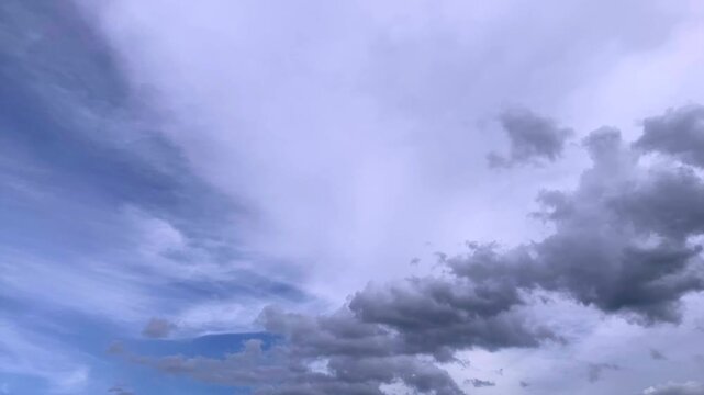 Cloud Time‑Lapse Over Blue Sky &ndash; Reverse Flow Version-seen2