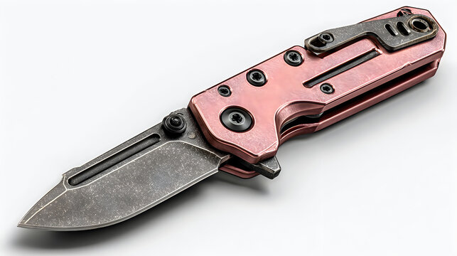 Professional folding pocket knife sharp steel handle Pictures