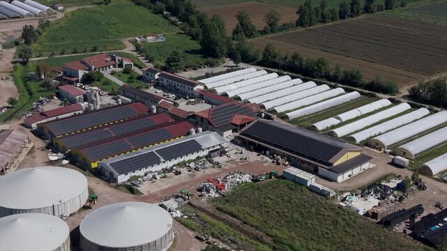 Italian Cattle Farm Producing Biomethane from Agricultural Resources