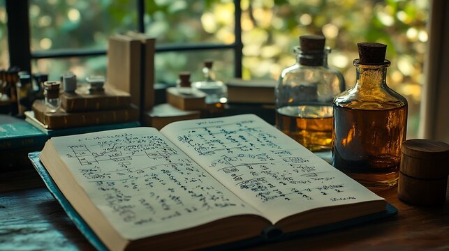 Vintage Alchemy Study Desk.