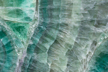 Green Fluorite semi precious stone, natural texture in unique green color. © Dmytro Synelnychenko
