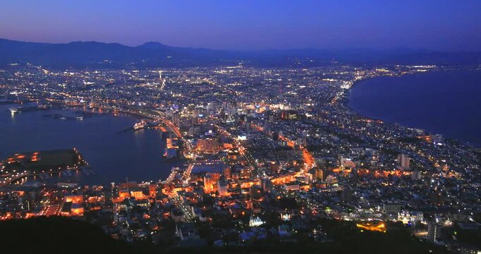 函館山から函館の夜景