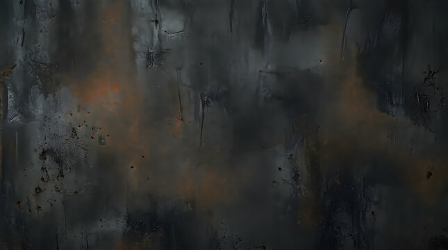 Dramatic abstract background with dark gray and warm orange hues creating a textured and moody atmospheric effect