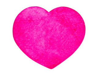 Obraz premium pink heart love symbol abstract romantic romance happy valentine day holiday icon shape modern art design illustration watercolor painting isolated white background pattern texture decoration graphic