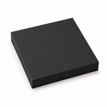 Plain black paper or cardboard object