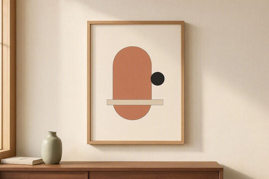 quadro astratto di una casa moderna