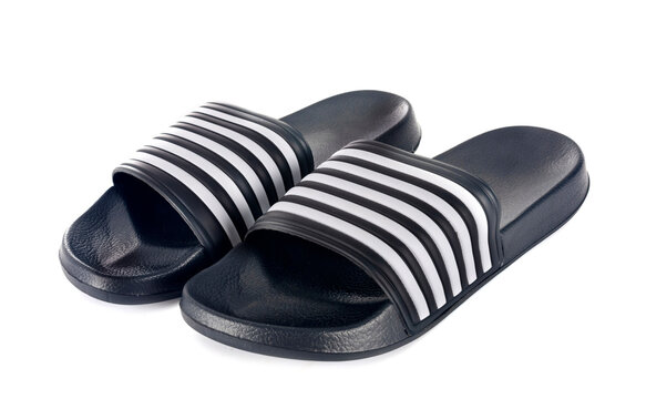 swimming pool sandals in studio