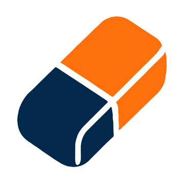 Eraser back to school icon vector