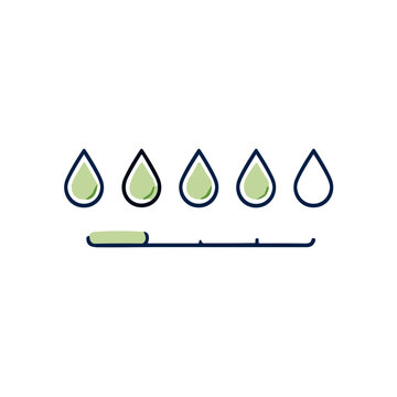 Hydration tracker nutrition tracking icon vector