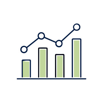 Progress chart nutrition tracking icon vector