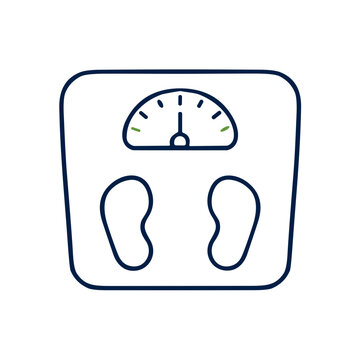 Weight tracking nutrition tracking icon vector