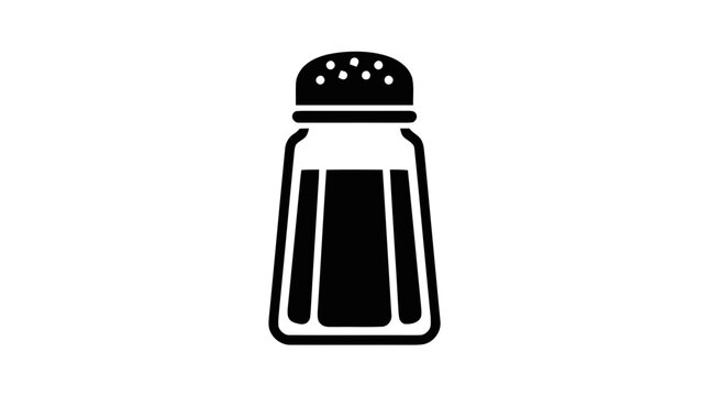 Vector illustration of salt shaker icon on a transparent background