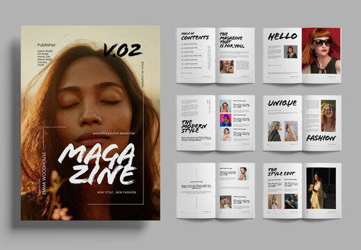 Modern Fashion Magazine Template