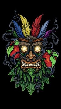 Mask, Illustrator, Vector, Purba