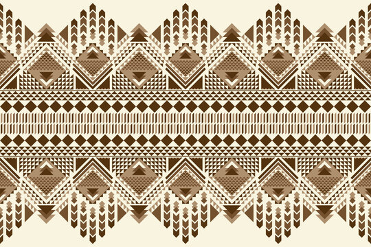 Geometric ethnic pattern. Abstract ethnic geometric pattern design for fabric, carpet, tile, rug,  clothing, embroidery, needlepoint, wallpaper and background. Vector ethnic seamless motif design.   
