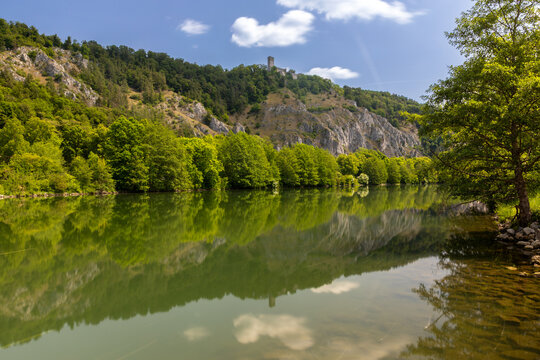 Burgruine Randeck &uuml;ber der Altm&uuml;hl bei Essing, Bayern