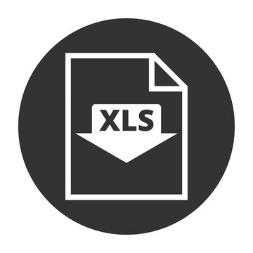 XLS icon isolated on transparent background