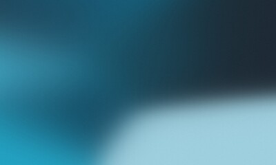 Fototapeta premium Abstract dark teal grainy gradient backdrop with soft blue light accent 