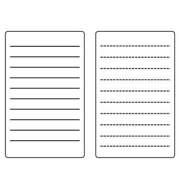 Minimal Writing Line Templates and Notebook Page Layouts
