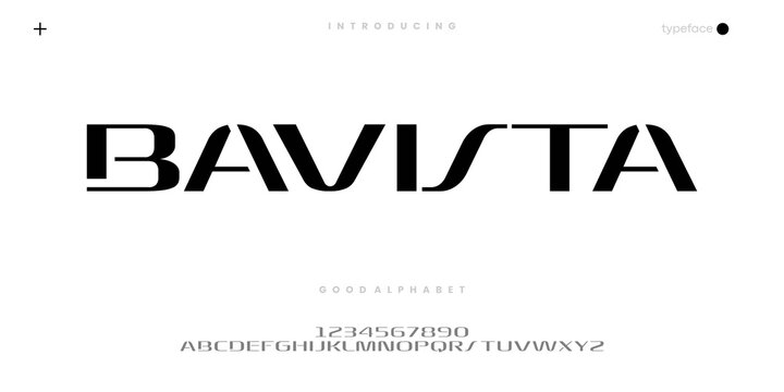 Futuristic Geometric Font for Tech Logo Branding and Digital Typography