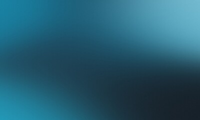 Obraz premium Dark shadow and cyan lighting contrast grainy mesh gradient backdrop 