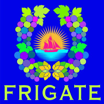 vector, vector graphics, corn, maize, corn cob, label, sticker, alcoholic beverages, spirits, alcoholic products, barley, wheat, rye, grain, cereals, grain crops, malt, grain malt, ship, grappe