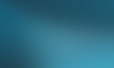 Obraz premium Soft cyan ambient lighting on deep ocean blue grainy gradient background 
