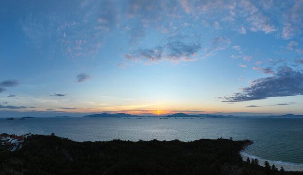 Aerial photography of Sheraton Xunliao Bay Hotel in Huidong County, Huizhou City