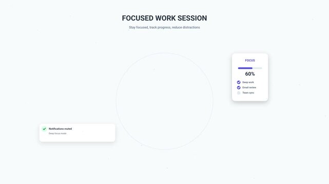 Remote Work and Task Management Digital Dashboard