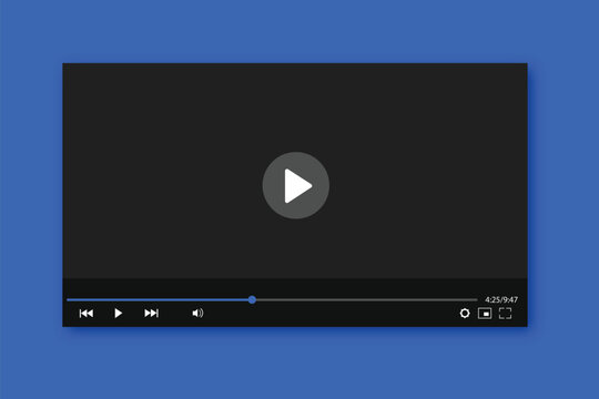 Video player interface isolated
