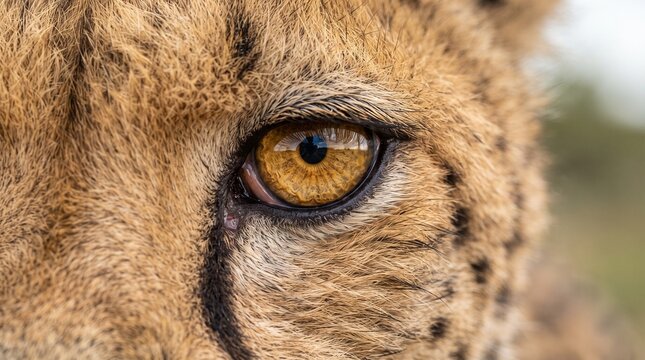 close up portrait of a cheeta