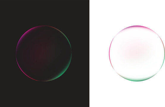 Abstract Glass Effect with Colorful Gradients for Modern Design