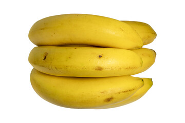 Ripe yellow banana cluster isolated fruit nutrition tropical freshness © brovarky