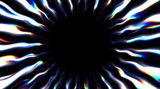 Blue Light Leak Prism Overlay Chromatic Dispersion Loop