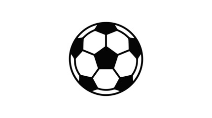 Fototapeta premium Vector illustration of soccer ball icon set on a transparent background